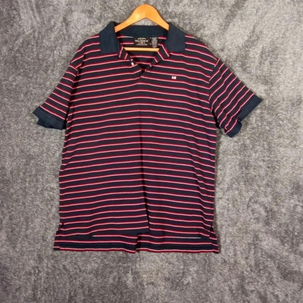 Ralph Lauren polo jeans company red/ blue Striped men's extra large/EXG